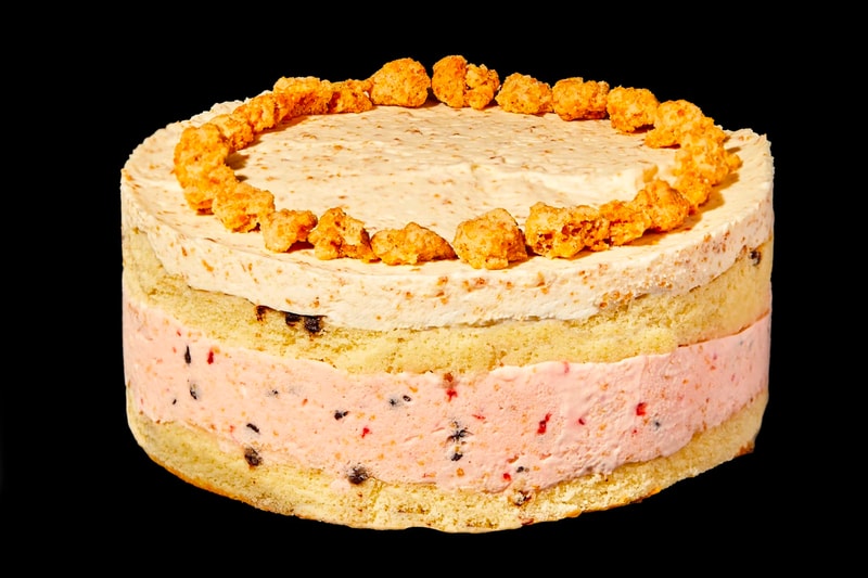 Milk Bar Candy Cane Cornflake Ice Cream Cake Release food & beverage holiday Christmas dessert ice cream cakes cornflake crumbs