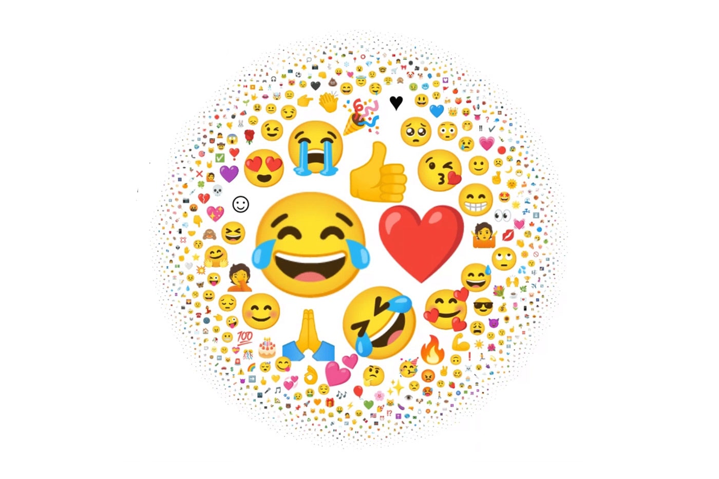 Here Are the Most Frequently Used Emojis of 2021 crying face strong arm ghost heart eyes flexed biceps rocket ship butterfly person doing cartwheel plant-flower iphone android clown