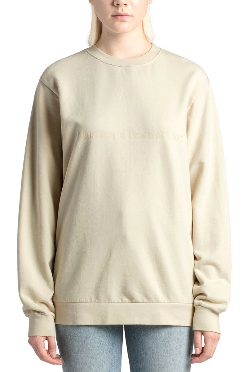 Museum of Peace & Quiet 2021 FW Collection Release HBX Price MoPQ Info Military Jacket Crewneck Hoodie T-shirt Sweatpants