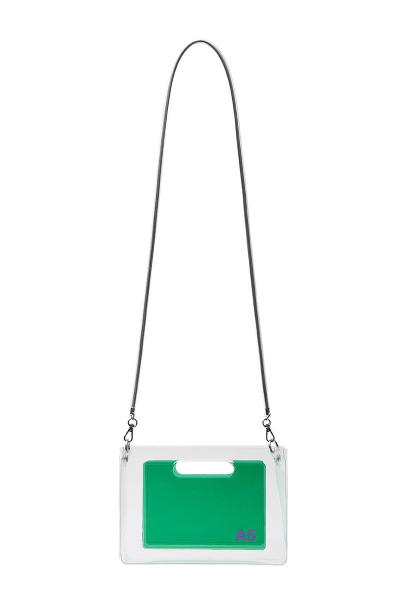 nana-nana Drops New SS22 Horizontal PVC A5 Bags and Hoop Series Buy Price Release Info Khaki Ivory Mint Clear Purple Mini Paper-sized