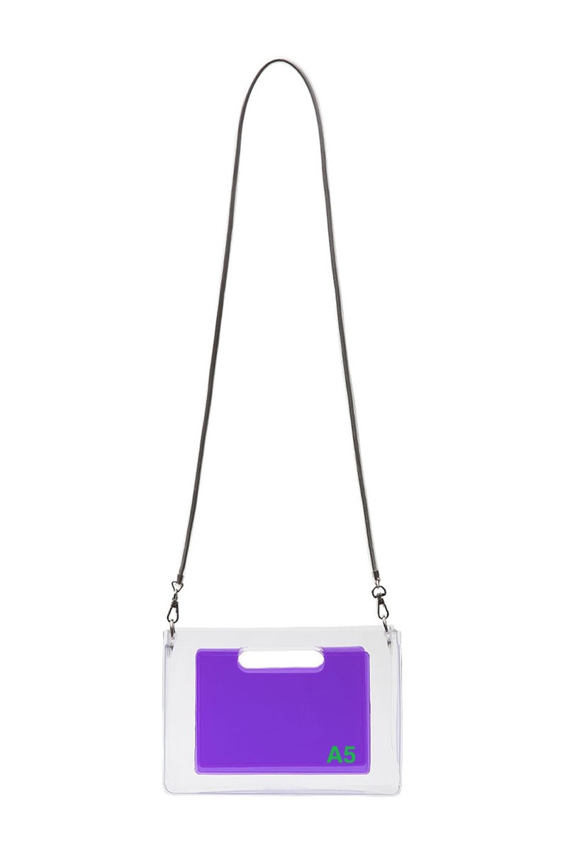 nana-nana Drops New SS22 Horizontal PVC A5 Bags and Hoop Series Buy Price Release Info Khaki Ivory Mint Clear Purple Mini Paper-sized