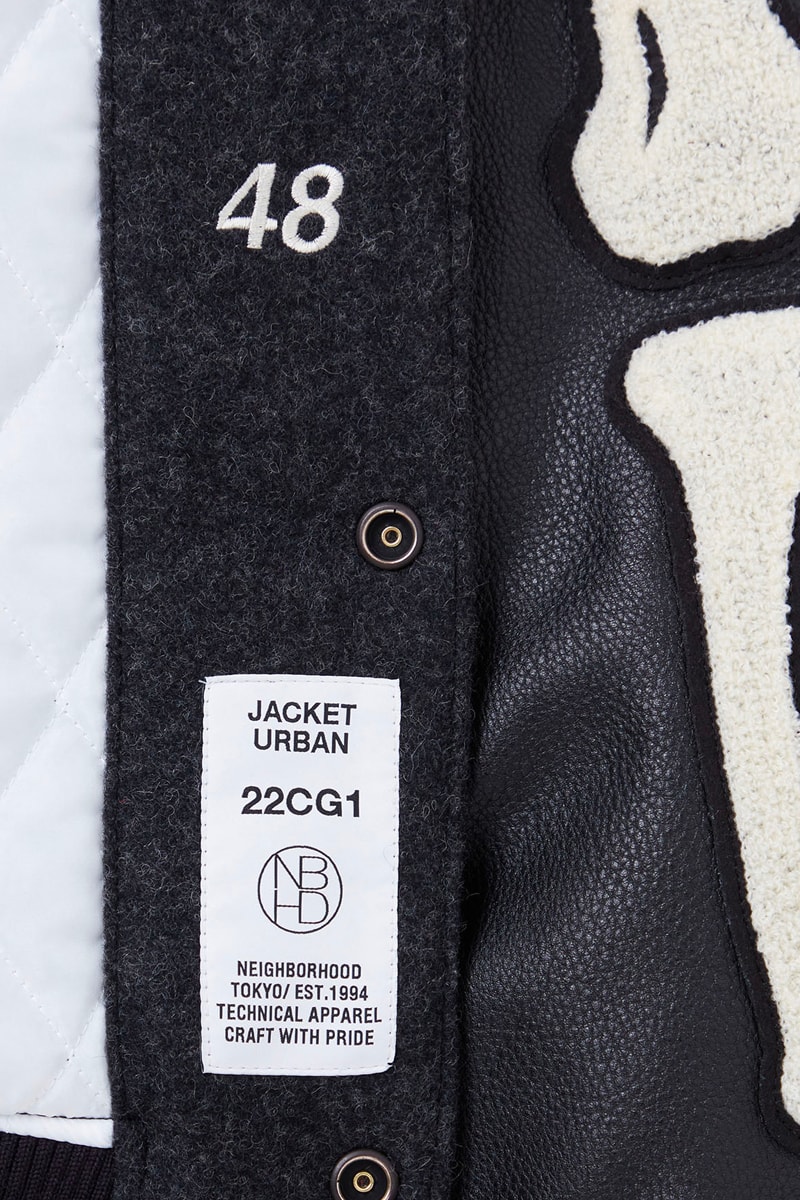 NEIGHBORHOOD First 2022 Release Items Info Date Buy Price Varsity Jacket Incense Chamber