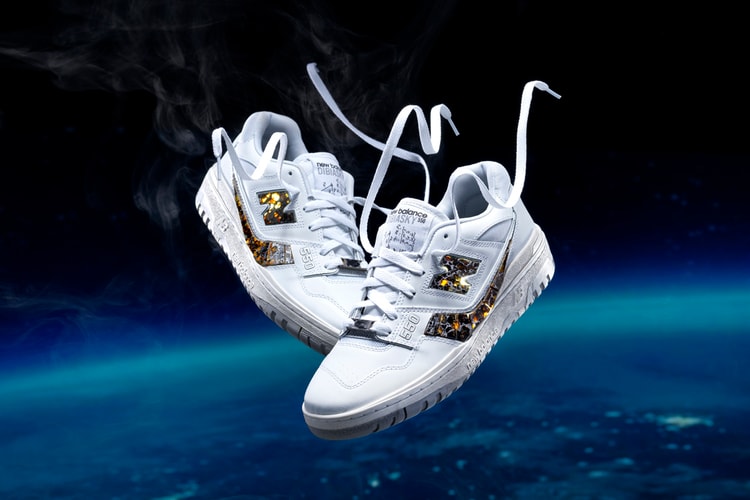 Netflix Prepares New Balance 550 Customs Created Using Meteor Fragments