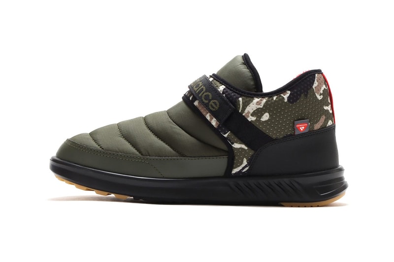 New Balance SUFMMOCX/SUFMOCK2 Release Information green camo black slippers slides house shoes 