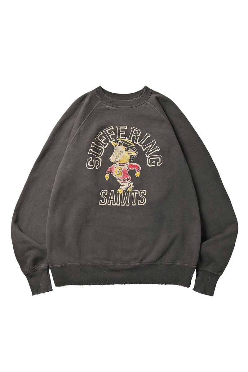 NEXUSVII Saint Mxxxxx Crew Neck Hoodie Collaboration Release Buy Info Price Gray Suffering Saints