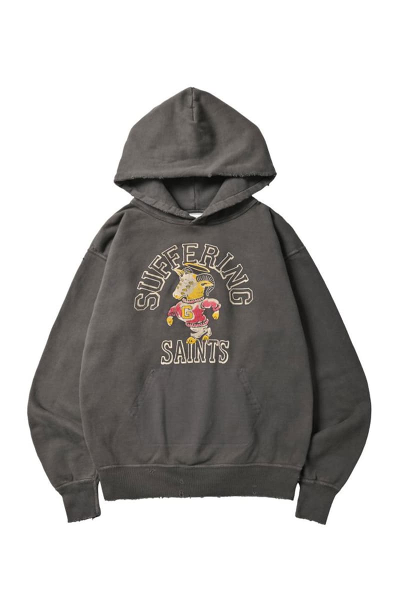 NEXUSVII Saint Mxxxxx Crew Neck Hoodie Collaboration Release Buy Info Price Gray Suffering Saints