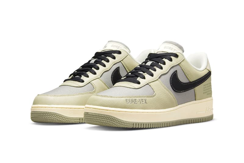 Nike Air Force 1 GORE-TEX Arrives in Olive and Shattered Backboard Colorways black orange brown sail yellowed midsole olive light grey do2760 220 do2760 206 release info