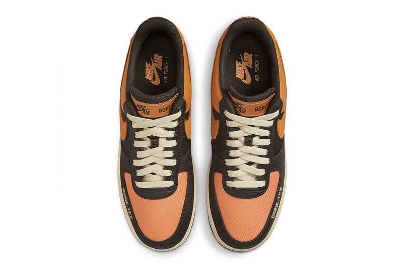 Nike Air Force 1 GORE-TEX Arrives in Olive and Shattered Backboard Colorways black orange brown sail yellowed midsole olive light grey do2760 220 do2760 206 release info