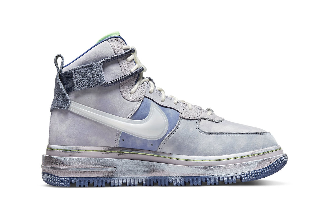 Nike Air Force 1 High Utility 2.0 in "Deep Freeze" Release Date footwear sneakers suede leather icy blue grey white
