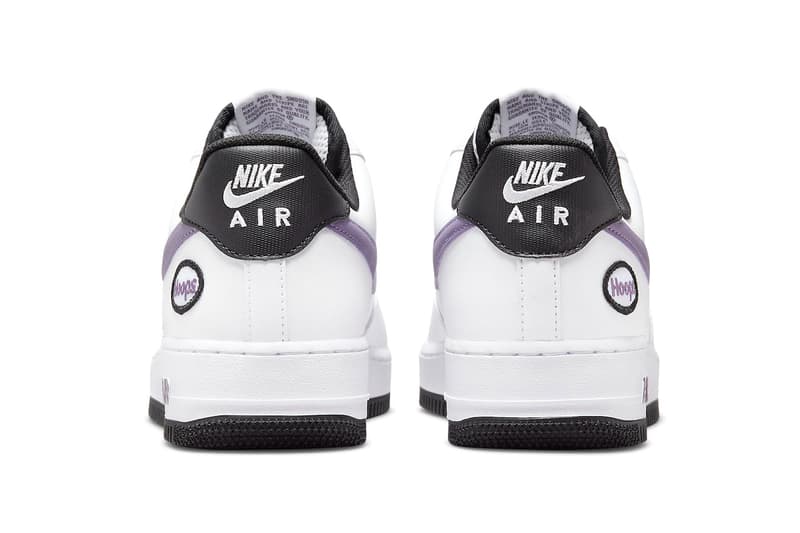 Nike Air Force 1 Low Hoops DH7440 Release Information black university gold canyon purple