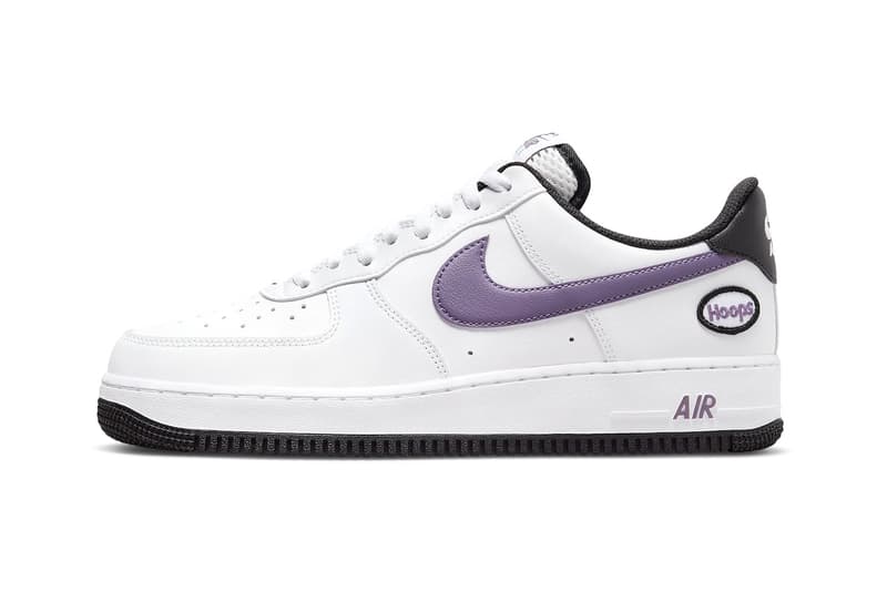 Nike Air Force 1 Low Hoops DH7440 Release Information black university gold canyon purple