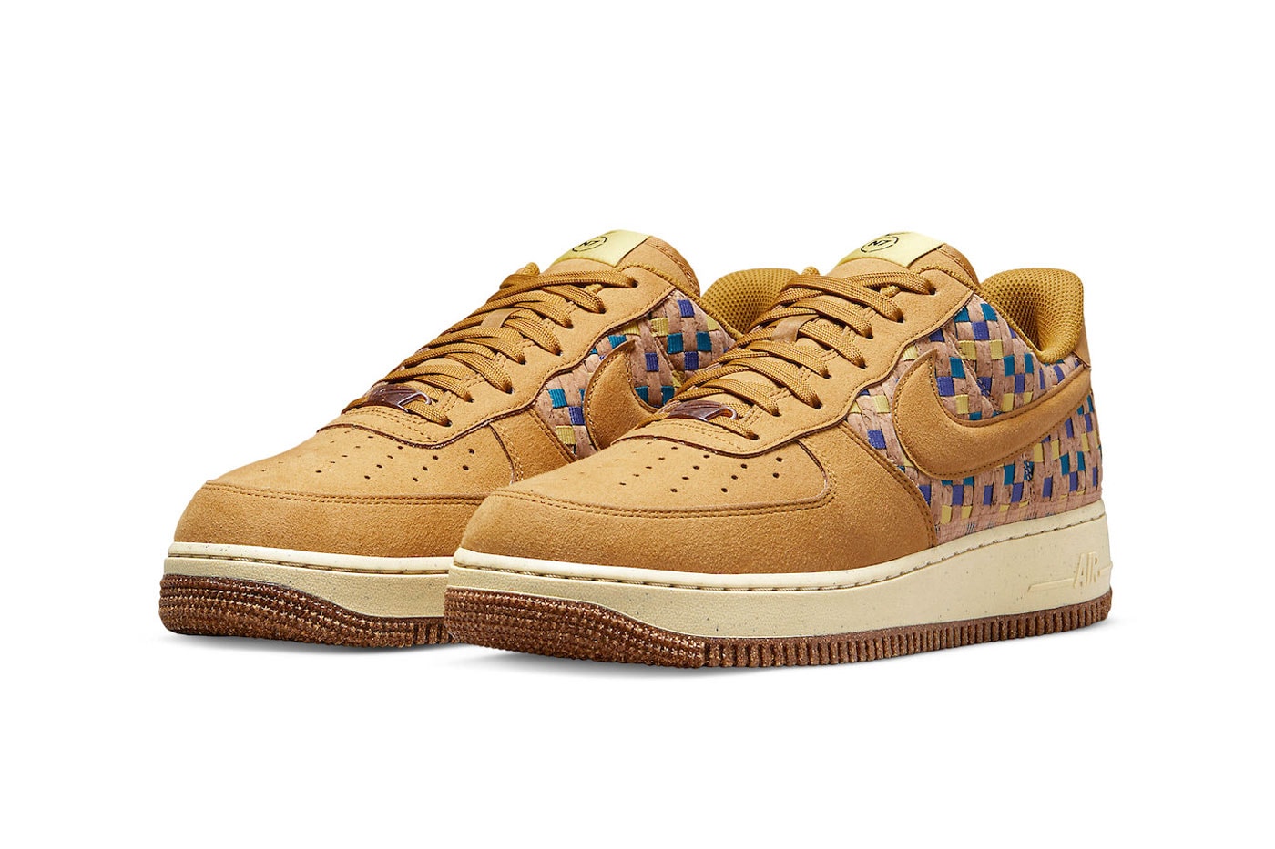 Here Are the Official Images of the Nike Air Force 1 N7 "Woven Cork" DM4956-700 nike air force 1 low shows footwear sneakers af1s af1 