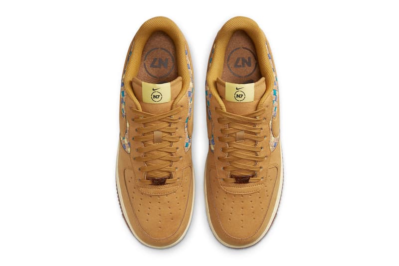 Here Are the Official Images of the Nike Air Force 1 N7 "Woven Cork" DM4956-700 nike air force 1 low shows footwear sneakers af1s af1 