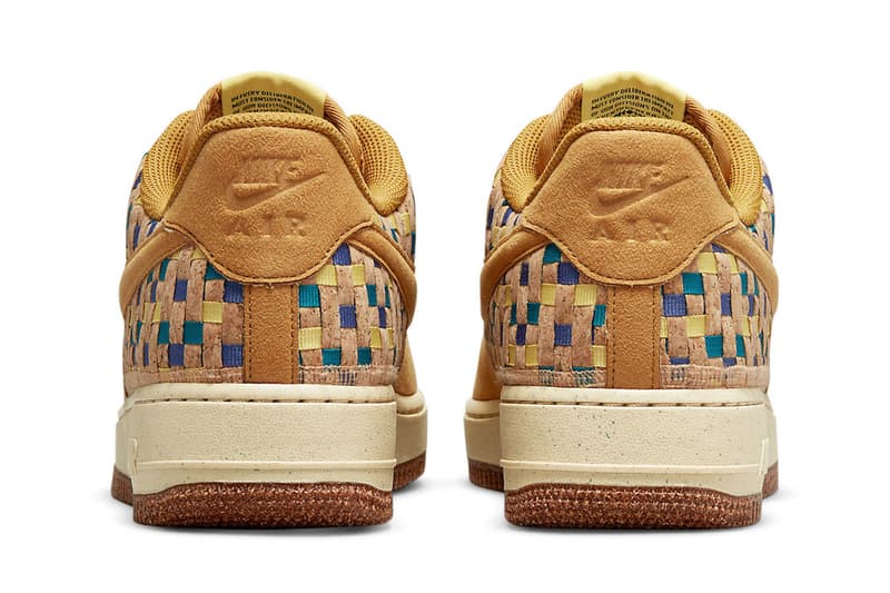Here Are the Official Images of the Nike Air Force 1 N7 "Woven Cork" DM4956-700 nike air force 1 low shows footwear sneakers af1s af1 