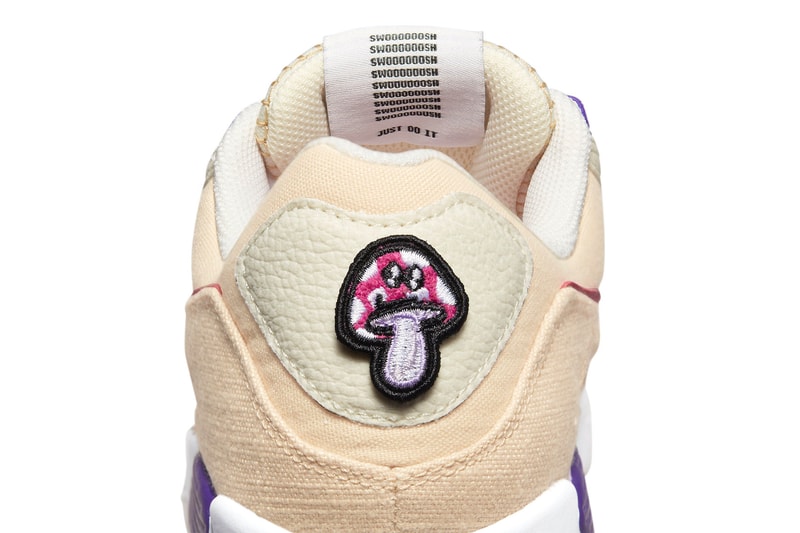 Nike Air Max 90 dm8171 200 air sprung tan red purple mushroom butterfly move to zero swoosh leather canvas recycled materials dm8171 200 official images release info