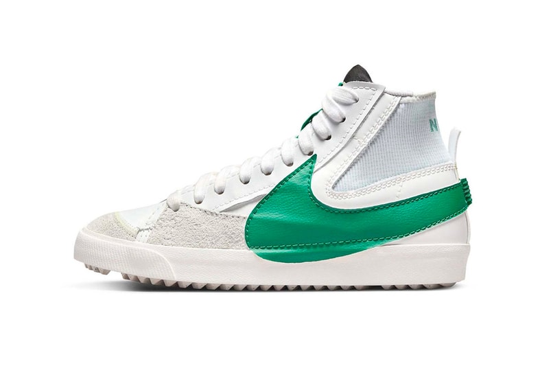 Nike Blazer Mid '77 Jumbo "White/Green" Bottega Veneta Green BV Sneaker Release Information First Look