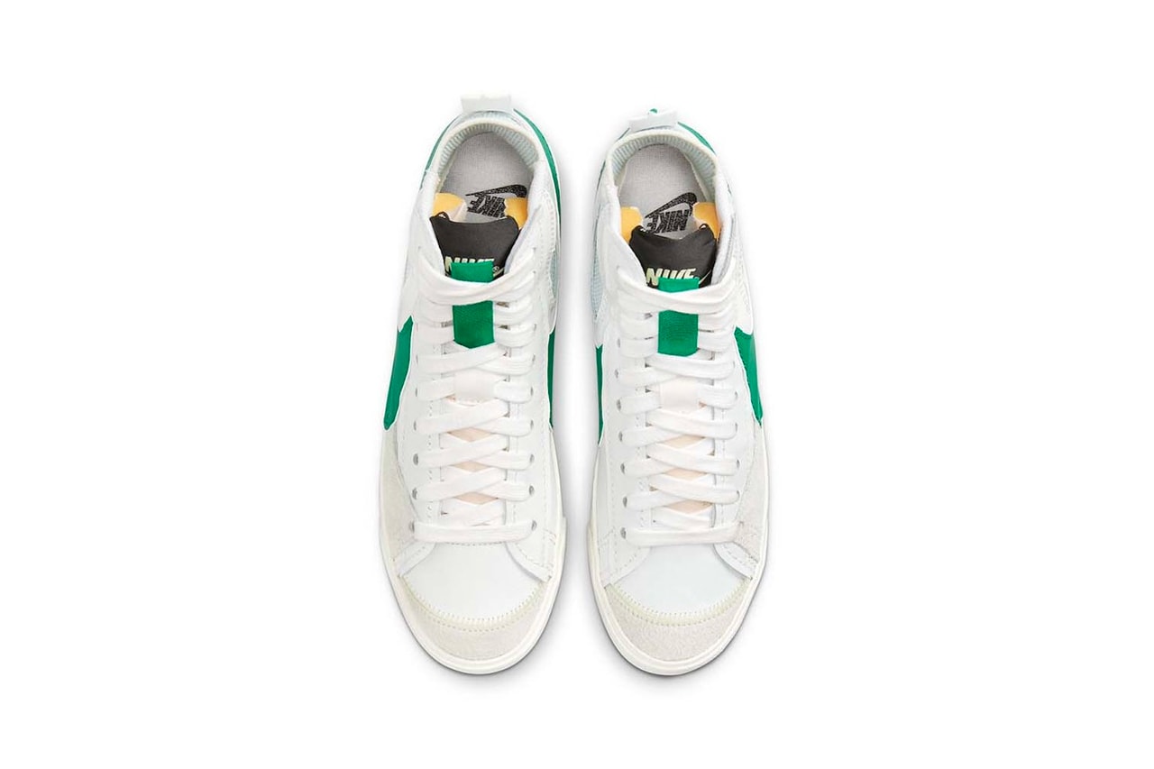 Nike Blazer Mid '77 Jumbo "White/Green" Bottega Veneta Green BV Sneaker Release Information First Look