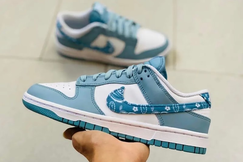 nike dunk low paisley pack green blue white release info date store list buying guide photos price 