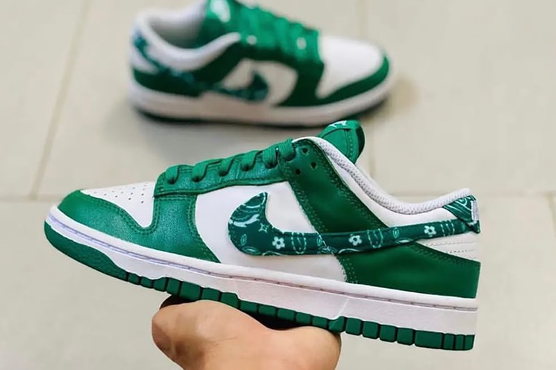 nike dunk low paisley pack green blue white release info date store list buying guide photos price 