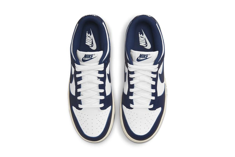 nike dunk low vintage navy white DD1503 115 release date info store list buying guide photos price 