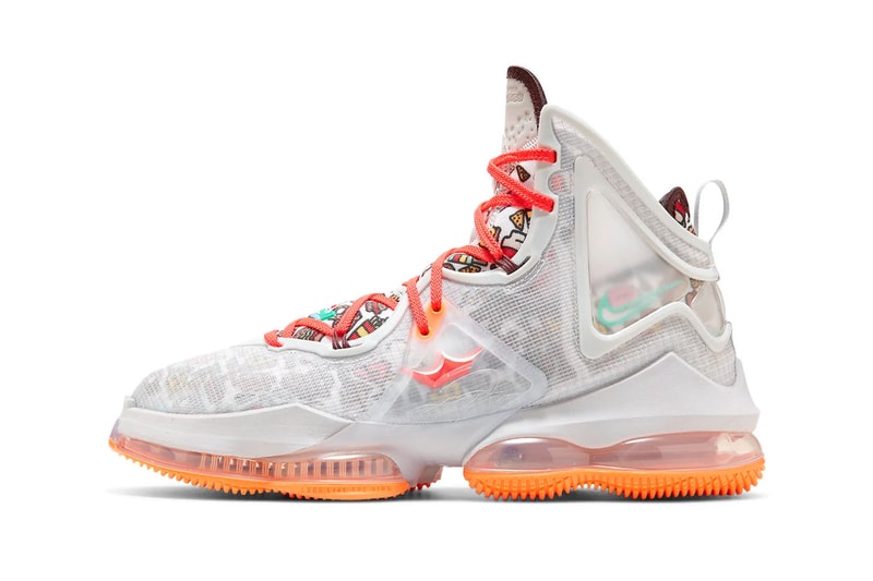 Official Look Nike LeBron 19 Fast Food DC9341-001 lebron james nike basketball shoes los angeles lakers nba king james