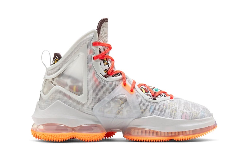 Official Look Nike LeBron 19 Fast Food DC9341-001 lebron james nike basketball shoes los angeles lakers nba king james