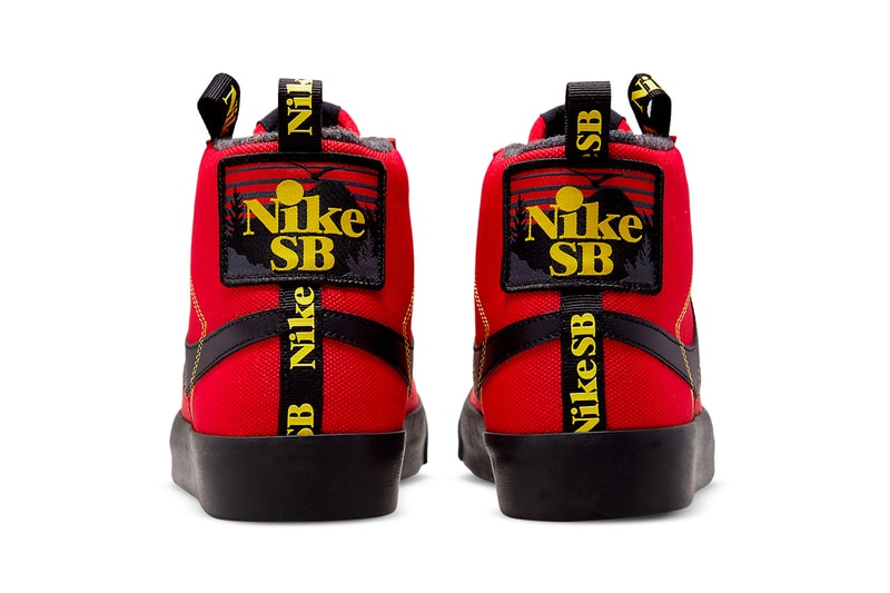 nike sb blazer mid acclimate red black yellow DC8903 601 release date info store list buying guide photos price 