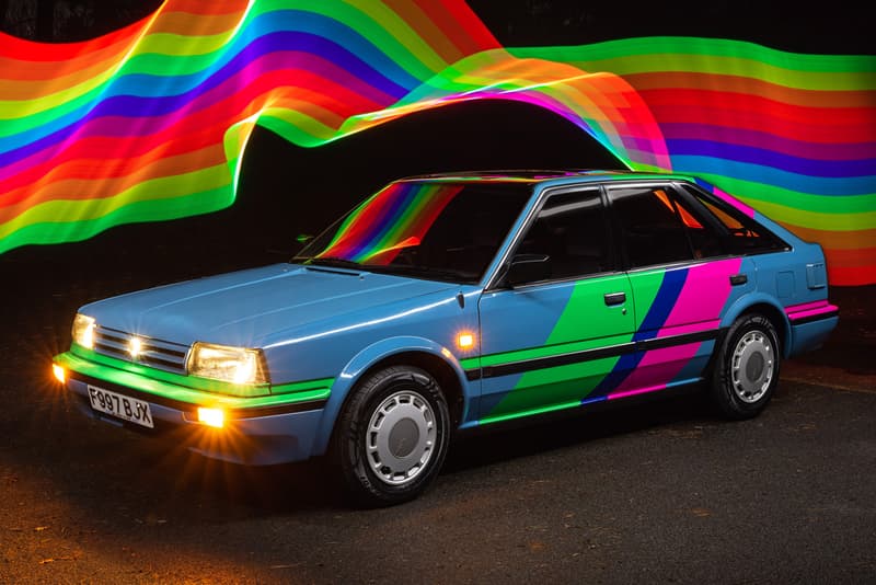 Nissan Bluebird Electric Car Restomod LEAF "Newbird" Together In Electric Dreams Sunderland Plant EV