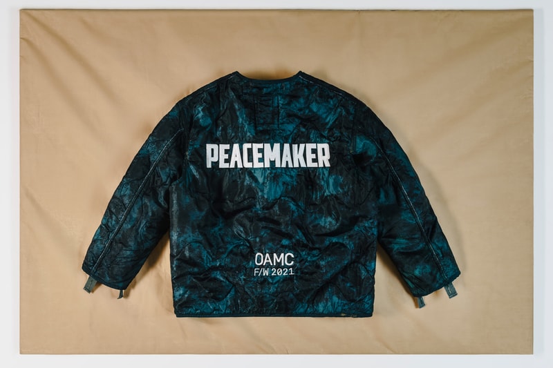 OAMC Fall/Winter 2021 Clouded Peacemaker Liner Jacket Luke Meier Release Information Drop Date Closer First Look Surplus M-65 Military Green Dark Jade