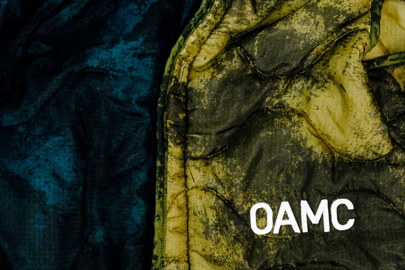 OAMC Fall/Winter 2021 Clouded Peacemaker Liner Jacket Luke Meier Release Information Drop Date Closer First Look Surplus M-65 Military Green Dark Jade