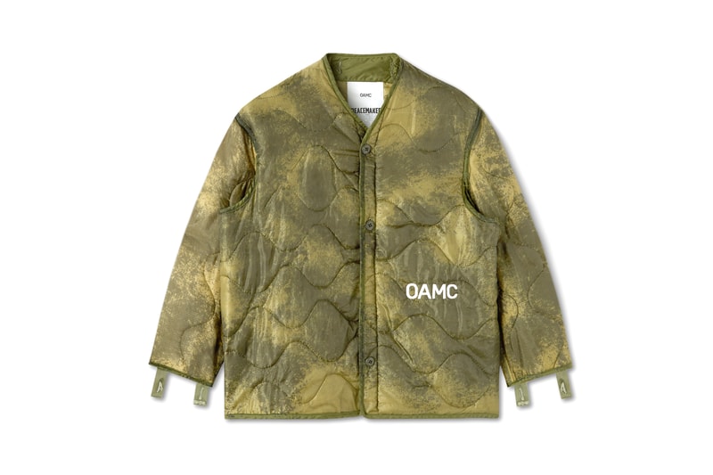 OAMC Fall/Winter 2021 Clouded Peacemaker Liner Jacket Luke Meier Release Information Drop Date Closer First Look Surplus M-65 Military Green Dark Jade