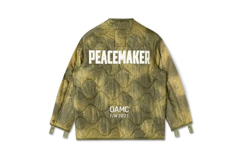 OAMC Fall/Winter 2021 Clouded Peacemaker Liner Jacket Luke Meier Release Information Drop Date Closer First Look Surplus M-65 Military Green Dark Jade