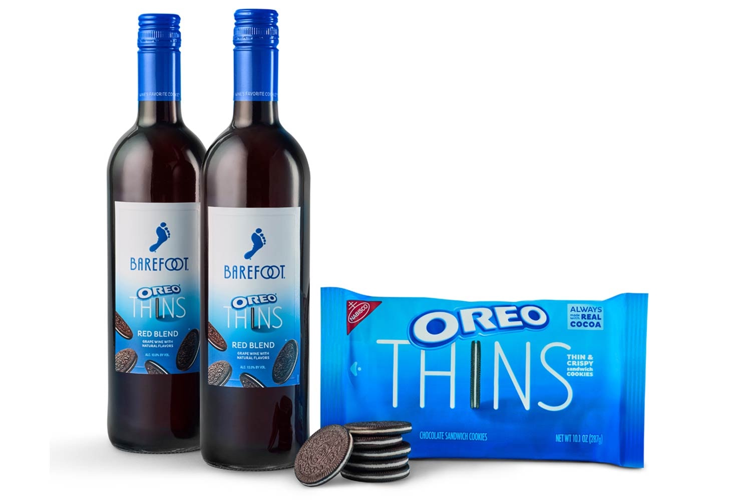 OREO THINS barefoot Red Blend Wine release USA cookies snacks cookies and Creme Cream red wine alcohol 