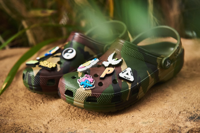 palace skateboards crocs classic clog camouflage winter holiday 2021 release details information