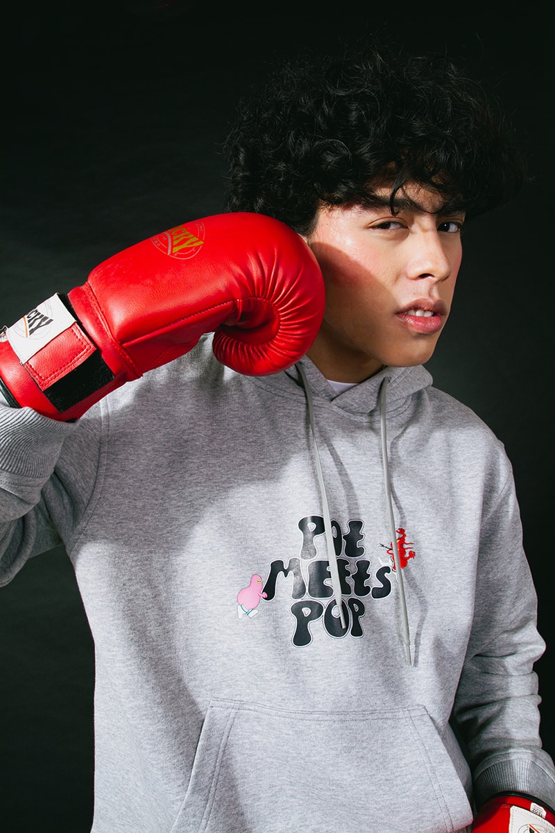 pot meets pop ican harem ykha amelz phantasien apperel capsule collection denim jacket pullover hoodie graphic tees