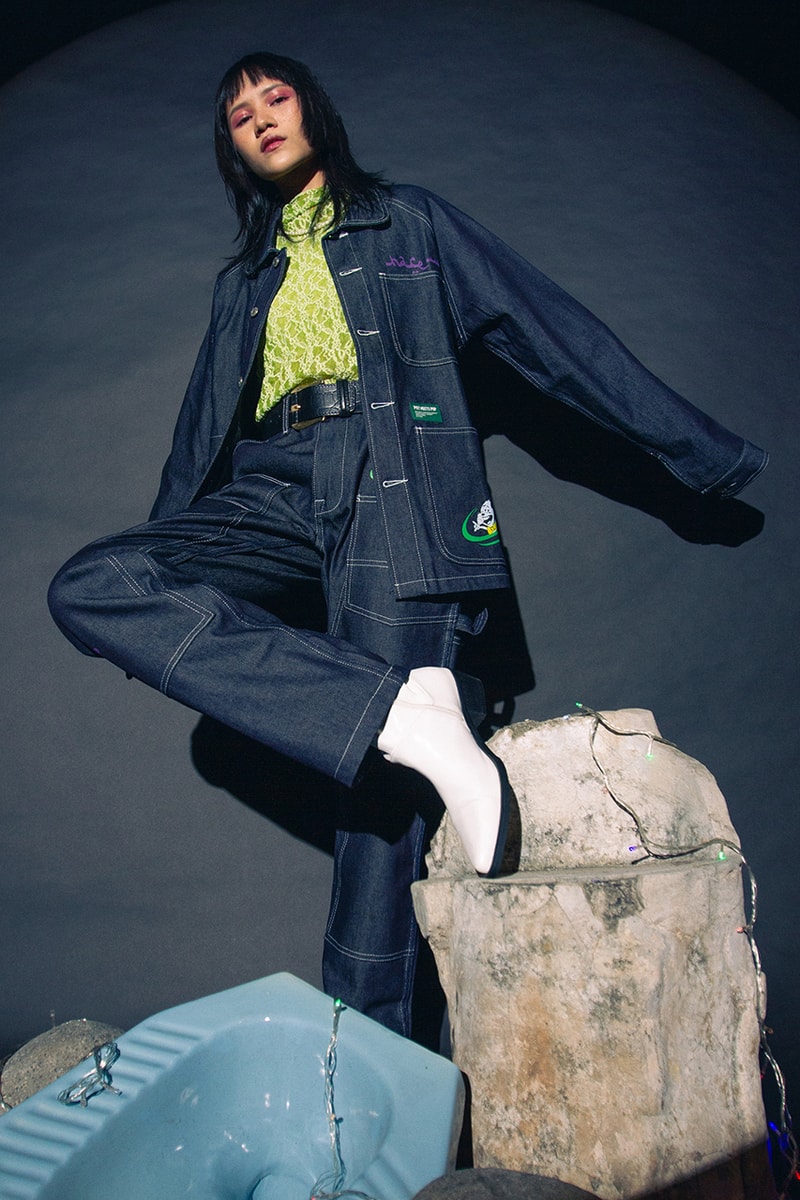 pot meets pop ican harem ykha amelz phantasien apperel capsule collection denim jacket pullover hoodie graphic tees
