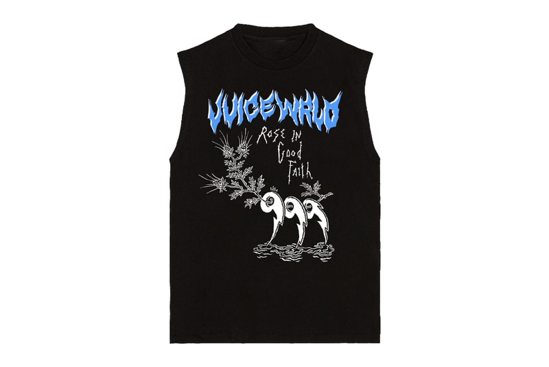 RIGF Releases a Juice Wrld Apparel Capsule los angeles RTW into the abyss Fighting demons vintage retro hand-sewn blanket stitch 999 live free 