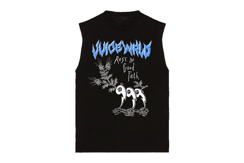 RIGF Releases a Juice Wrld Apparel Capsule los angeles RTW into the abyss Fighting demons vintage retro hand-sewn blanket stitch 999 live free