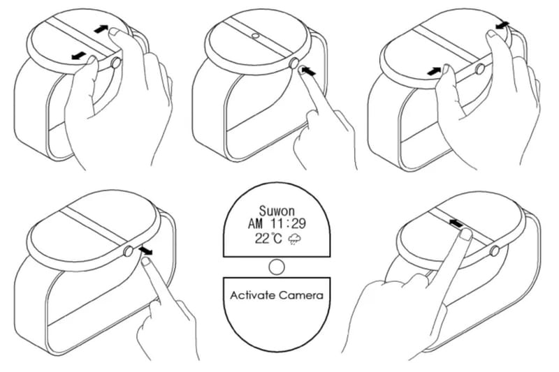 Samsung Files Patent for Rollable Watch With Camera