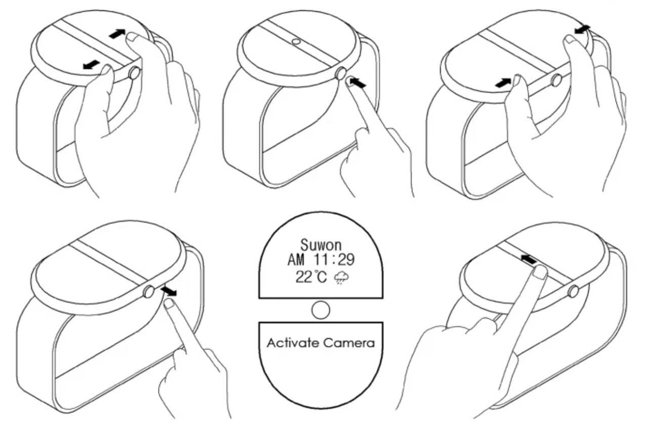 Samsung Files Patent for Rollable Watch With Camera