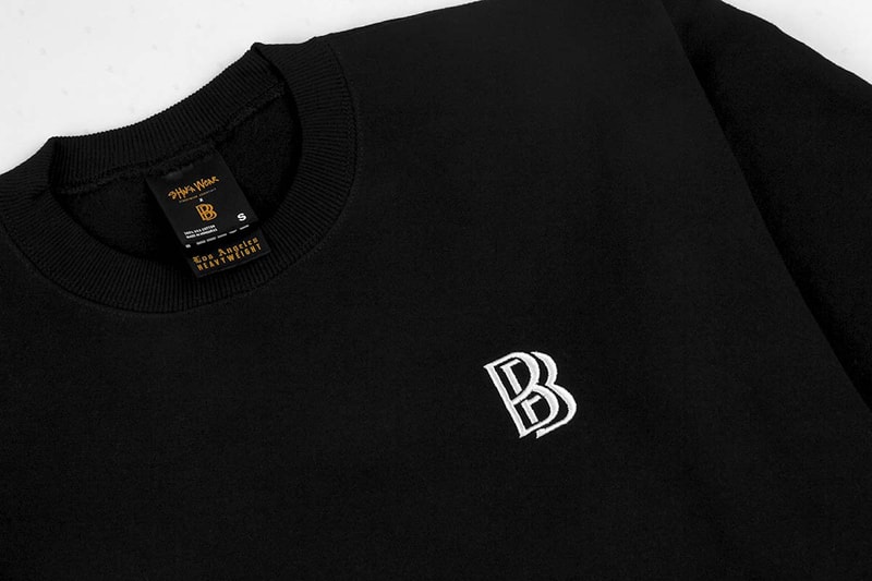 BB logo los angeles crewneck t-shirt collection collab jewel ice gold 