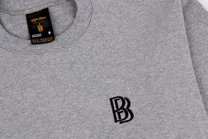 BB logo los angeles crewneck t-shirt collection collab jewel ice gold 