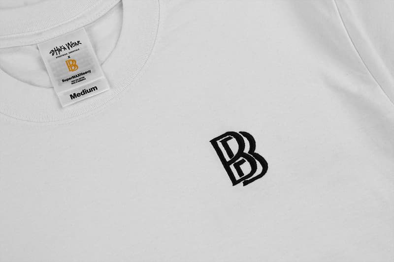 BB logo los angeles crewneck t-shirt collection collab jewel ice gold 