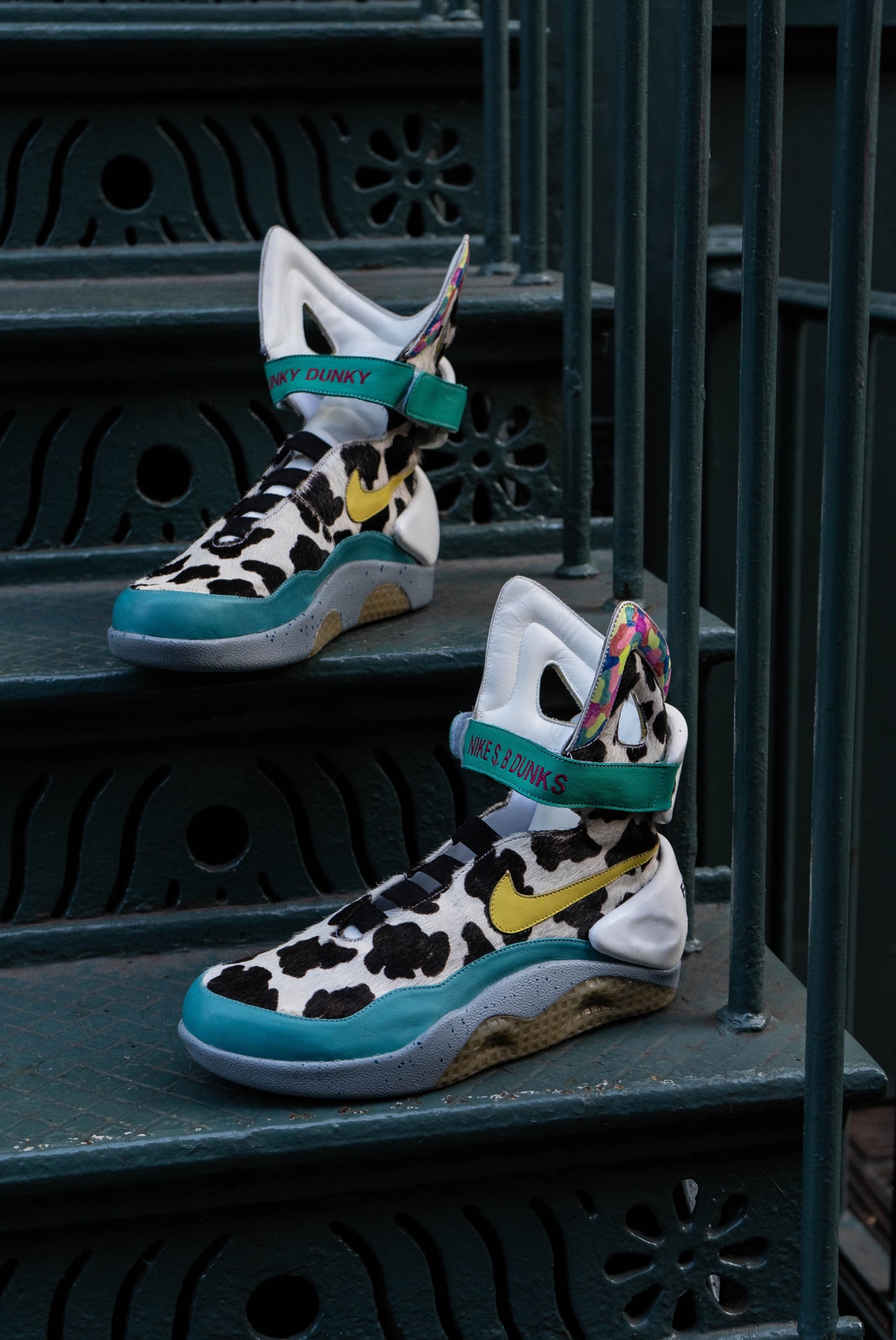 Brooklyn Custom Kicks and The Mack Complex, Design of the Air Mag Sneaker by Brooklyn Based Designer Ben Haber, Air Mag X Chunky Dunky Theme, Auction of the Air Mag 1/1 Pair Rarible at 12 A.M. EST on January 1, 2022