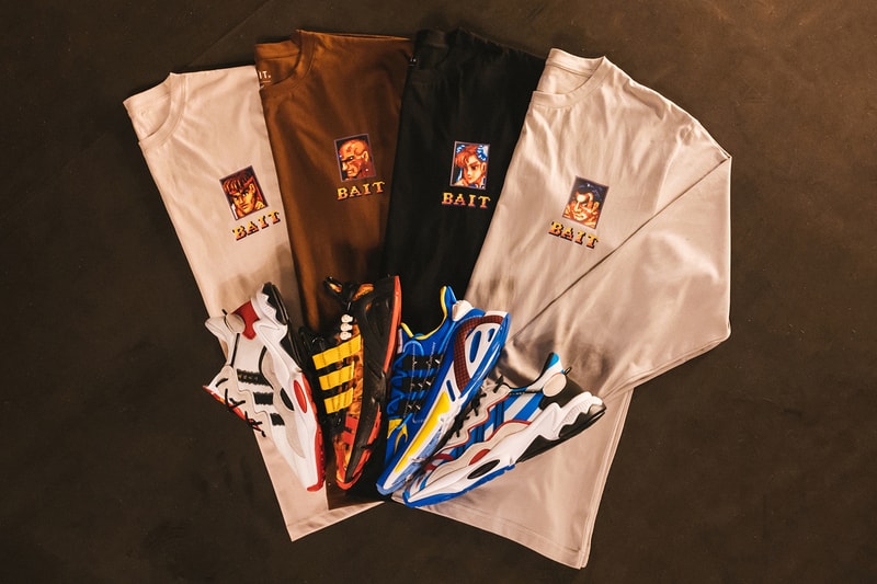 Street Fighter BAIT adidas Collection Release Info Apparel Footwear Date Buy Price Originals Ozweego Lxcon