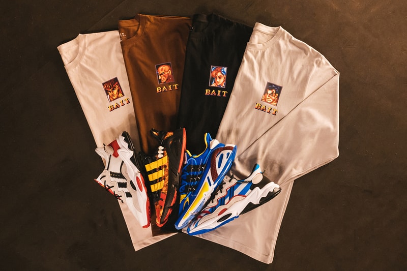 bait x street fighter 6 men character select tee navy