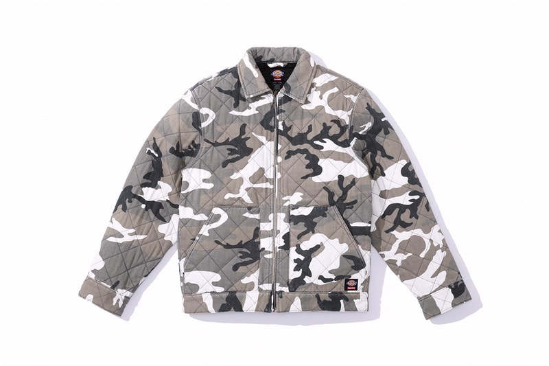 supreme dickies fall 2021 workwear quilted denim release details information 