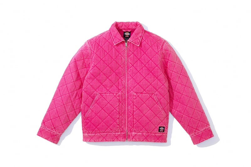 supreme dickies fall 2021 workwear quilted denim release details information 