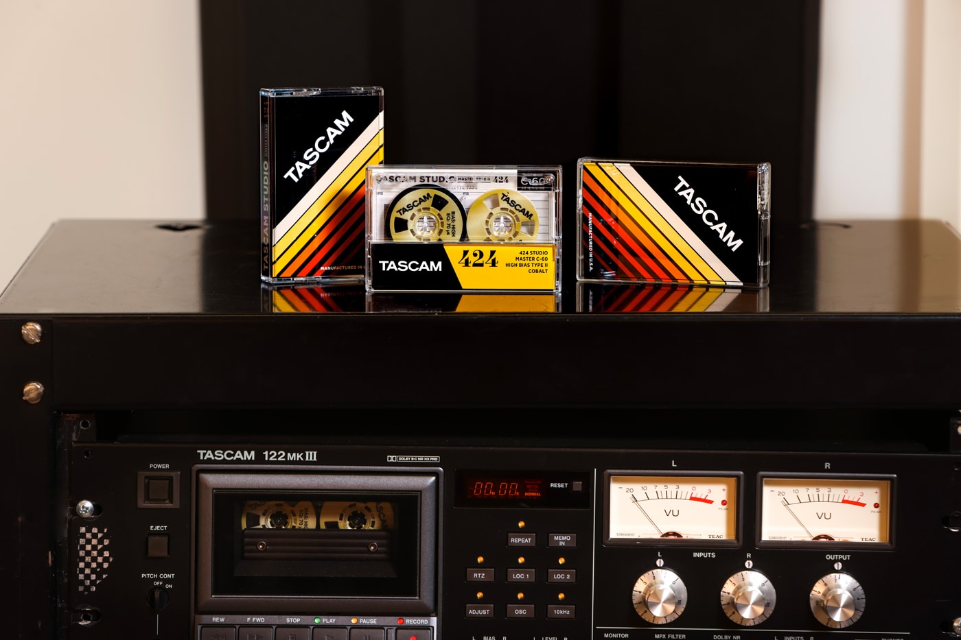 Tascam 424 Studio Master High Bias Type II Cassette Release Info four track recorders