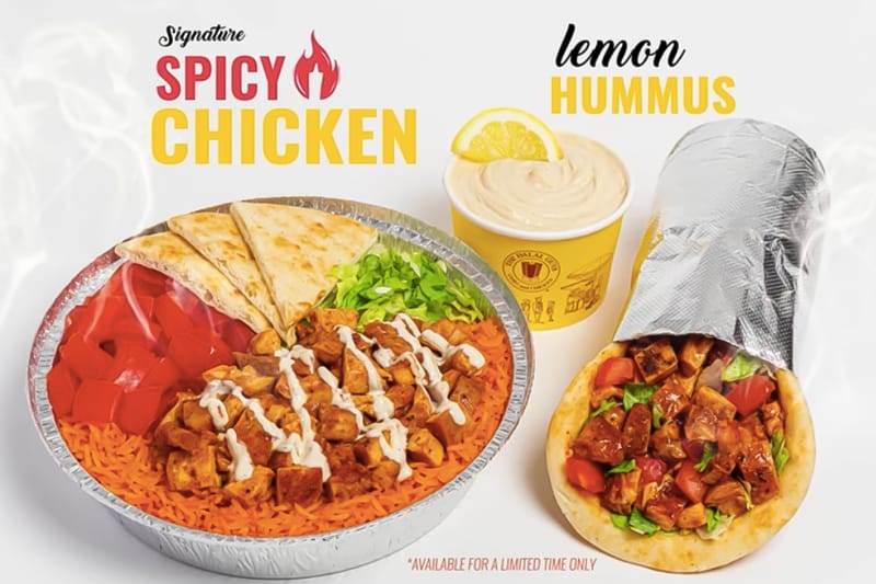 The Halal Guys Introduces Signature Spicy Chicken and Lemon Hummus to Menu